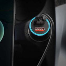 BASEUS Car Charger Golden Contactor Max Dual Fast Charger U+U 60W Blue (CGJM000003)
