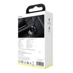 BASEUS Car Charger Digital Display Dual USB 4.8A 24W Gray (CCBX-0G)