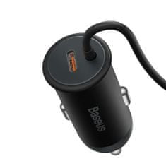 BASEUS Car Charger MagSafe 40W Holder for Air Vent + USB-C 25W, čierna EU (SUCX040101)