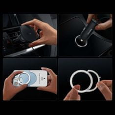 BASEUS Car Charger MagSafe 15W holder for Air vent + USB-A 25W čierna (SUCX040001)