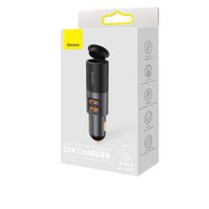 BASEUS Car Charger Share Together U+U / Cigarette lighter socket, PPS, PD3.0, QC4.0+, SCP, 120W Gray(CCBT-D0G)