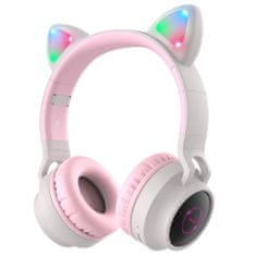 Hoco Bezdrôtové slúchadlá Cat Ear (W27) - skladacie s Bluetooth 5.0 - sivé