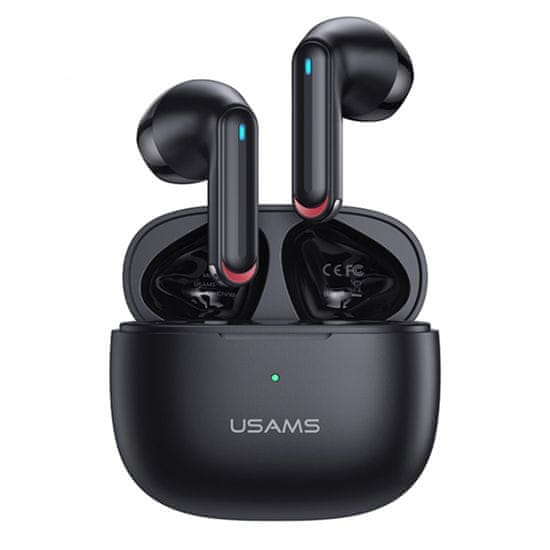USAMS Bezdrôtové slúchadlá do uší série NX10 (BHUNX01) - TWS, Bluetooth 5.2, duálny mikrofón - čierne