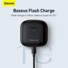 BASEUS Bezdrôtové slúchadlá Bowie E3 (NGTW080001) - TWS s Bluetooth 5.0 - čierne