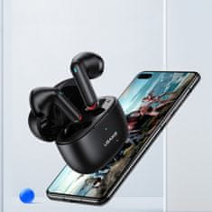 USAMS Bezdrôtové slúchadlá do uší série NX10 (BHUNX01) - TWS, Bluetooth 5.2, duálny mikrofón - čierne