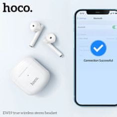 Hoco Bezdrôtové slúchadlá (EW19) - TWS, stereo, Bluetooth 5.3 - biele