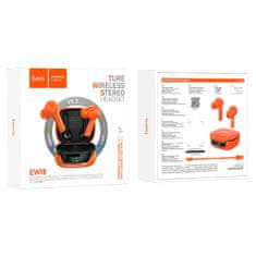 Hoco Bezdrôtové slúchadlá (EW18) - TWS s Bluetooth 5.3 - oranžové
