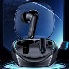 USAMS Bezdrôtové slúchadlá do uší série XJ13 (BHUXJ01) - na hranie hier, TWS, Bluetooth, s potlačením hluku - čierne