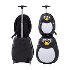 Rogal Čierny detský kufor + ruksak "Penguin" - veľ. S + M
