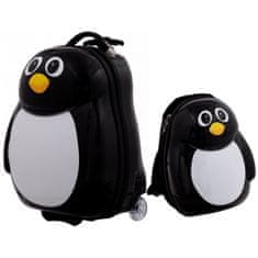 Rogal Čierny detský kufor + ruksak "Penguin" - veľ. S + M