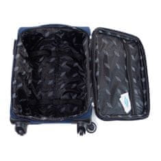 Rogal Čierna sada 3 nepremokavých kufrov "Practical" + expander - veľ. M, L, XL