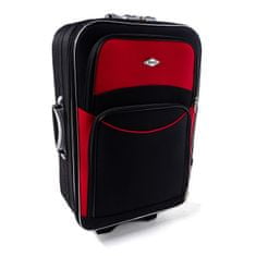 Rogal Červeno-čierna sada 4 cestovných kufrov "Standard" - veľ. S, M, L, XL