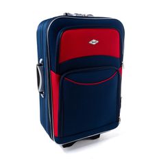 Rogal Červeno-modrý nepremokavý cestovný kufor "Standard" - M, L, XL
