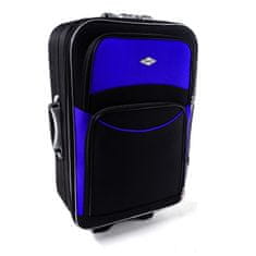 Rogal Modro-čierna sada 4 cestovných kufrov "Standard" - veľ. S, M, L, XL