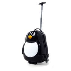 Rogal Čierny detský kufor na kolieskach "Penguin" - veľ. M