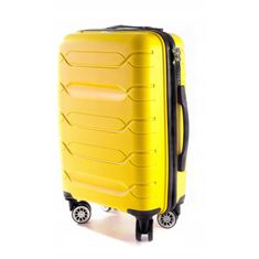 Rogal Žltá sada prémiových plastových kufrov "Wallstreet" - veľ. M, L, XL