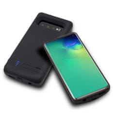 Techsuit Puzdro s batériou Power Pro - Samsung Galaxy S10 - 6000 mAh - čierne