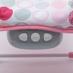 Baby Mix Multifunkčné hojdacie lehátko pre miminko ružovo-biele