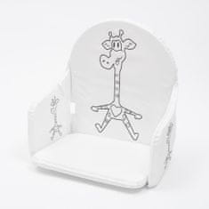 NEW BABY Vložka do drevených jedálenských stoličiek typu Victory biela žirafa