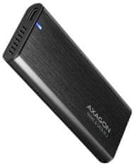 AXAGON kovový box na M.2 NVMe SSD SUPERSPEED+ / EEM2-SB2 / USB-C 3.2 Gen 2 / kábel 20cm