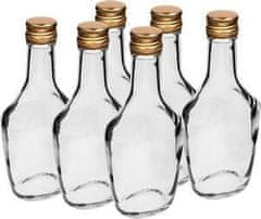 STREFA Fľaša 250ml BOSSMANN sklo s uzáverom (6ks)