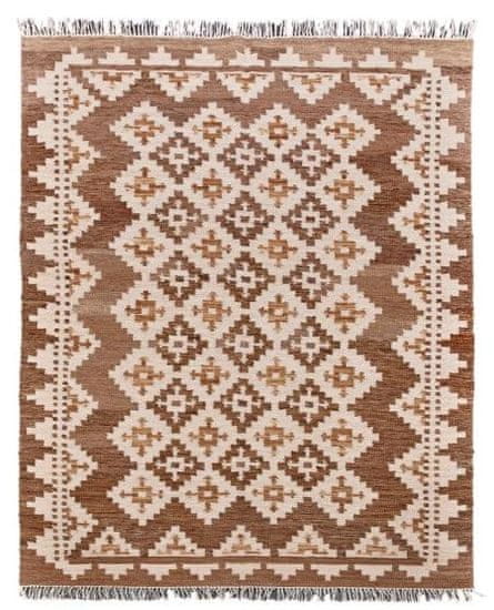 Diamond Carpets Ručne viazaný kusový koberec M. Kelim DE 2262 Brown Mix