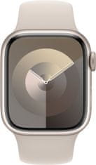 Apple Watch saries 9, 41mm, Starlight, Starlight Sport Band - M/L