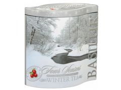Basilur BASILUR Winter Tea - Sypaný cejlónsky čierny čaj s prídavkom brusníc v ozdobnej plechovke, 100 g, 1