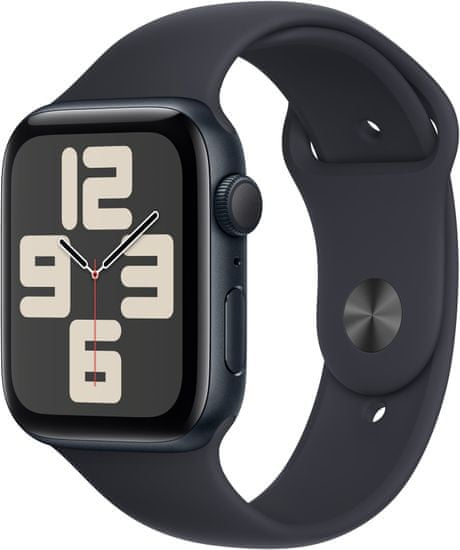 Apple Watch sa 2023, 44mm, Midnight, Midnight Sport Band - S/M