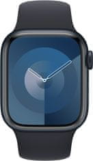 Apple Watch saries 9, 41mm, Midnight, Midnight Sport Band - M/L