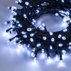 AUR Vonkajšia LED vianočná reťaz - studená biela, 50m, 500 LED