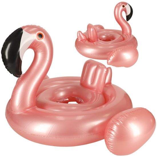 Aga Nafukovací kruh so sedačkou pre deti Flamingo