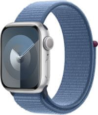 Apple Watch saries 9, 41mm, Silver, Winter Blue Sport Loop