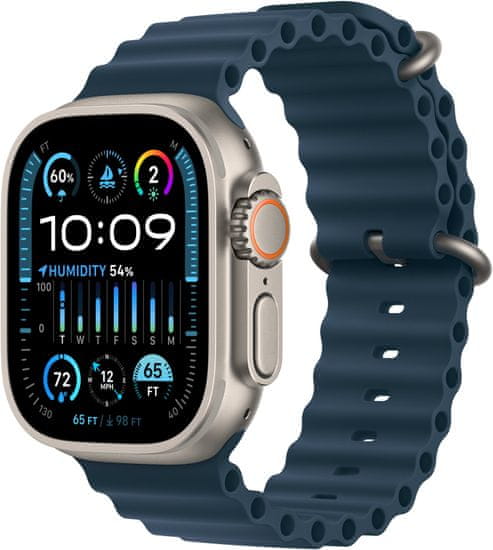 Apple Watch Ultra 2, Ocean Band, Blue