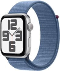 Apple Watch sa 2023, 44mm, Silver, Winter Blue Sport Loop