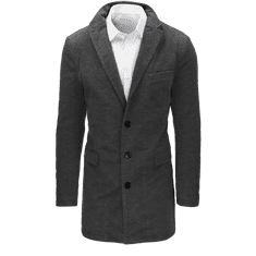 Dstreet Pánsky kabát LORES sivý cx0441 XL