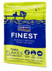 Fish4Dogs Kapsička pre psov Finest tuniakové kúsky s ančovičkami 100 g
