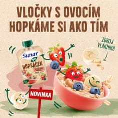 Sunar BIO ovocná kapsička Hopsáček jahoda, banán, čučoriedka a ovsené vločky 12x100 g