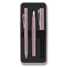 Faber-Castell Súprava Grip Edition 2010 plniace pero a guľôčkové pero, ružová
