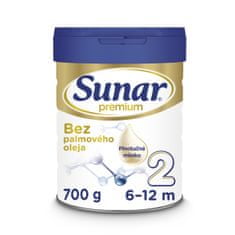Sunar Premium 2 pokračovacie dojčenské mlieko 700 g