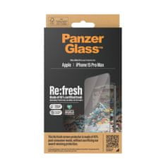 PanzerGlass Re:Fresh Apple iPhone 15 Pro Max (45% recyklovaného materiálu) 2824