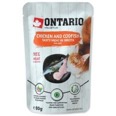 Ontario Kapsička kuracia a treska vo vývare - 80 g