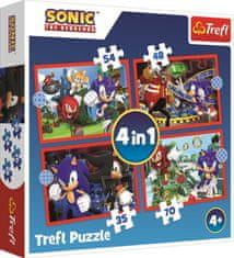 Trefl Puzzle Sonic: Dobrodružná jazda 4v1 (35,48,54,70 dielikov)