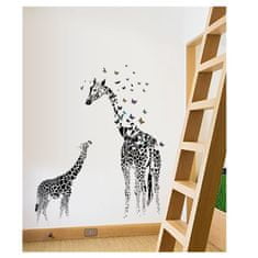 PIPPER. Samolepka na stenu "Žirafy" 130x115 cm