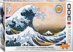 EuroGraphics Puzzle Veľká vlna Kanagawa 3D efekt XL 300 dielikov
