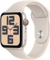 Apple Watch sa 2023, Cellular, 44mm, Starlight, Starlight Sport Band - S/M
