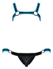 SvenjoymentUnderwear Svenjoyment Johny Jock Bondage Set (Blue), sexy súprava suspenzora a postroja L
