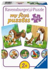 Ravensburger Puzzle Zvieratká na dvore 2x9 dielikov