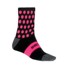 Sensor Ponožky DOTS NEW čierno/ružové - 6-8