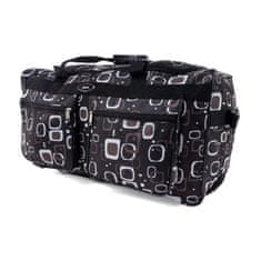 Rogal Čierno-biela cestovná taška na kolieskach "Matrix" - veľ. L, XL, XXL